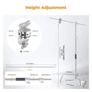 K&F Heavy Duty C Stand 330cm with Sandbag thumb 3