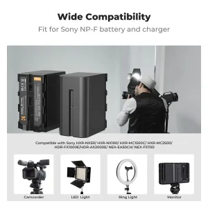 K&F NP-F970 Battery with LED Charger thumb 4