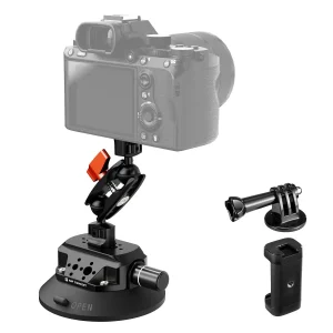 K&F 4.5″ Suction Cup Camera Mount with Magic Arm