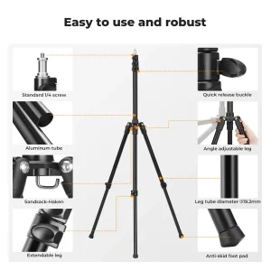 K&F Foldable Light Stands 2.0m thumb 4